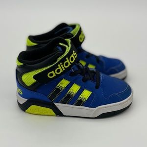 Adidas Mid-Top ~ Blue and Yellow~ Velcro ~ Size 7k